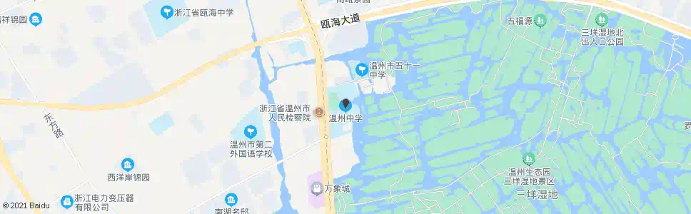 温州中村学校_公交站地图_温州公交_妙搜公交查询2024